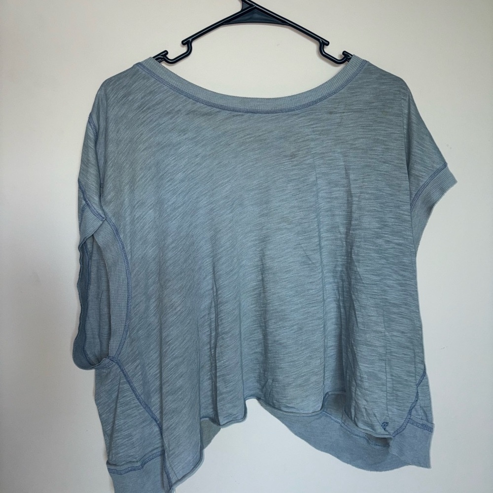 FP Movement by Free People Gray Boxy Crop T-Shirt